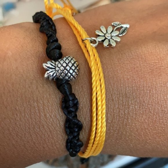Marisol pineapple 🍍 🌻 sunflower bracelet set - Picture 2 of 6